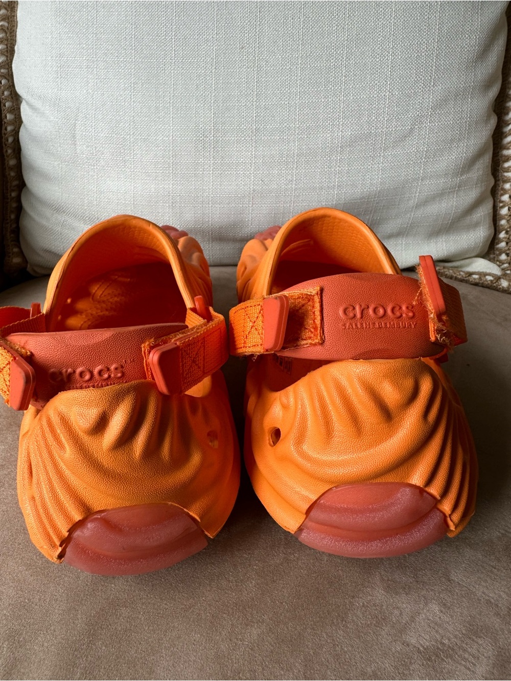 Salehe Bembury x Crocs Pollex Clog Cobbler Orange Sorbe - Picture 11 of 13